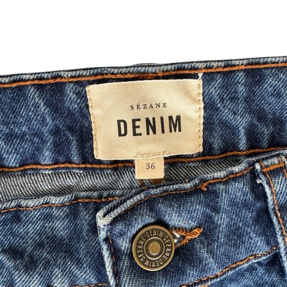 Sézane Denim The Wide Leg Trousers - Picture 8 of 9